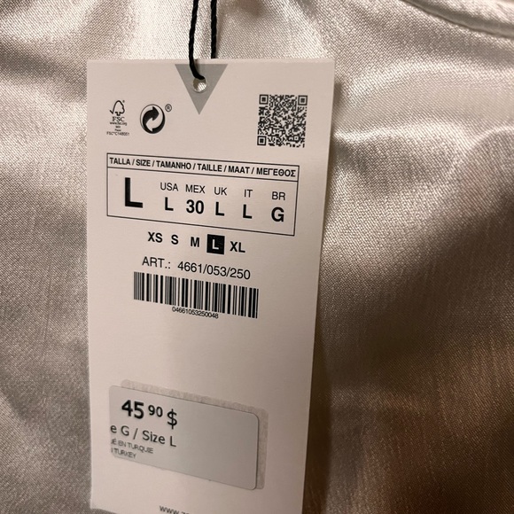 Corset satin bodysuit Zara - Picture 4 of 5